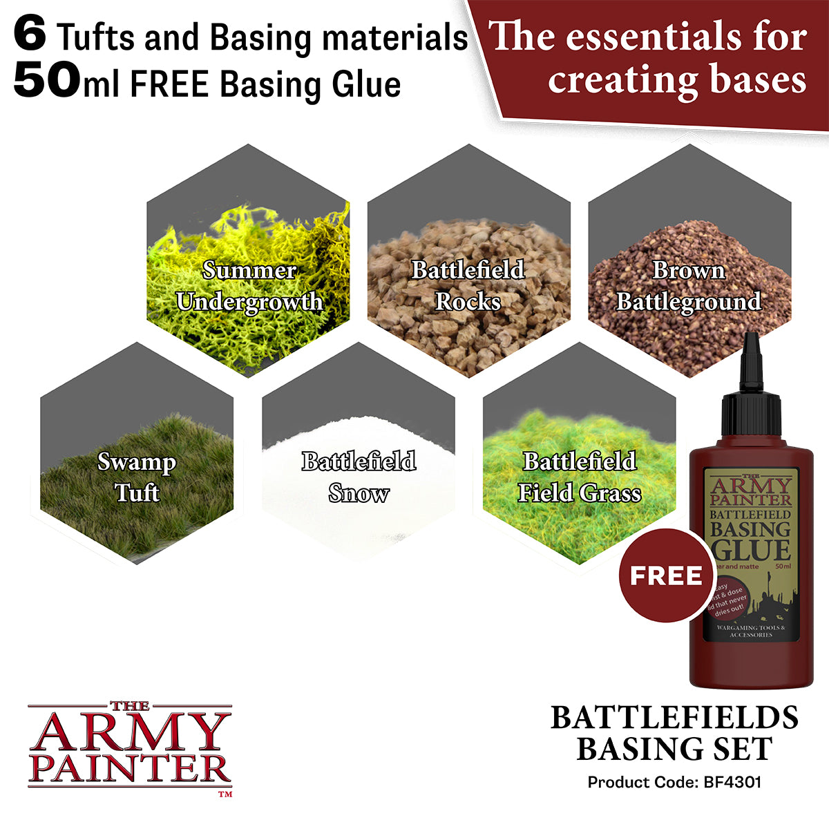 Army Painter Starter Set - Battlefields Basing Set