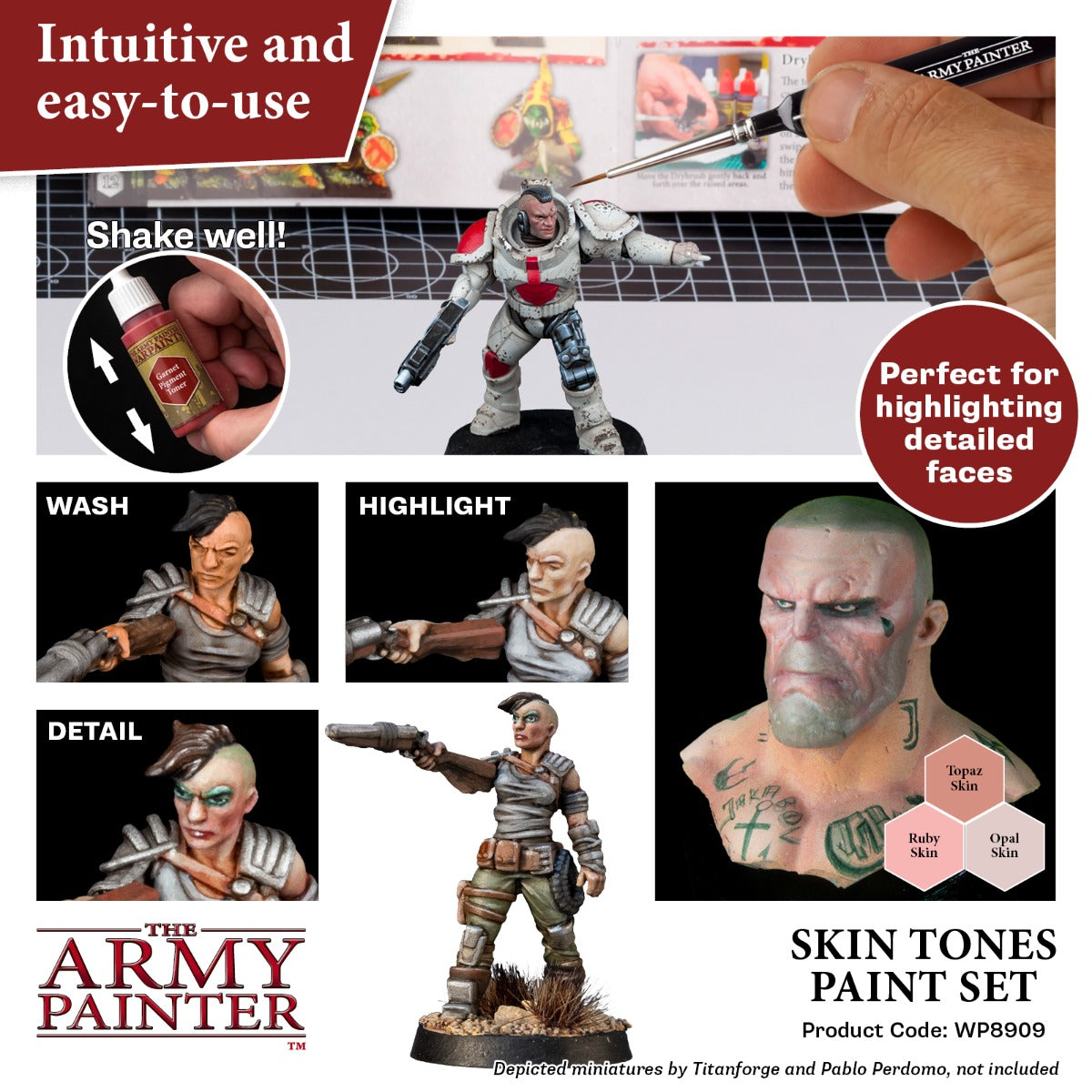 Army Painter Paint Set - Skin Tones Set