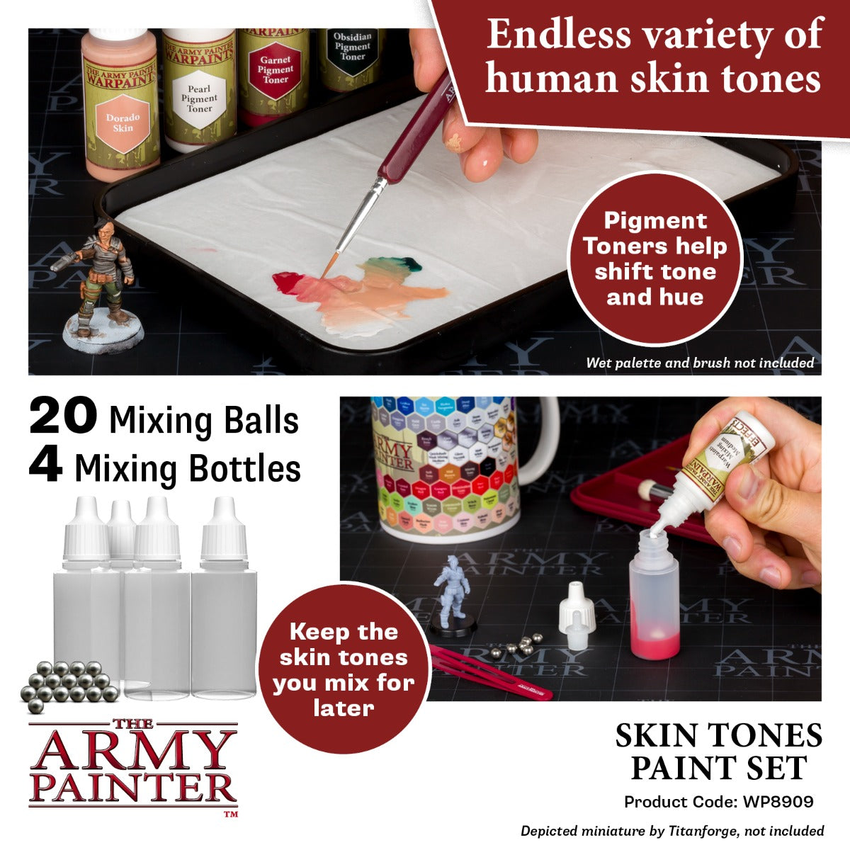 Army Painter Paint Set - Skin Tones Set