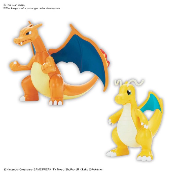 POKEMON - MODEL KIT - CHARIZARD & DRAGONITE