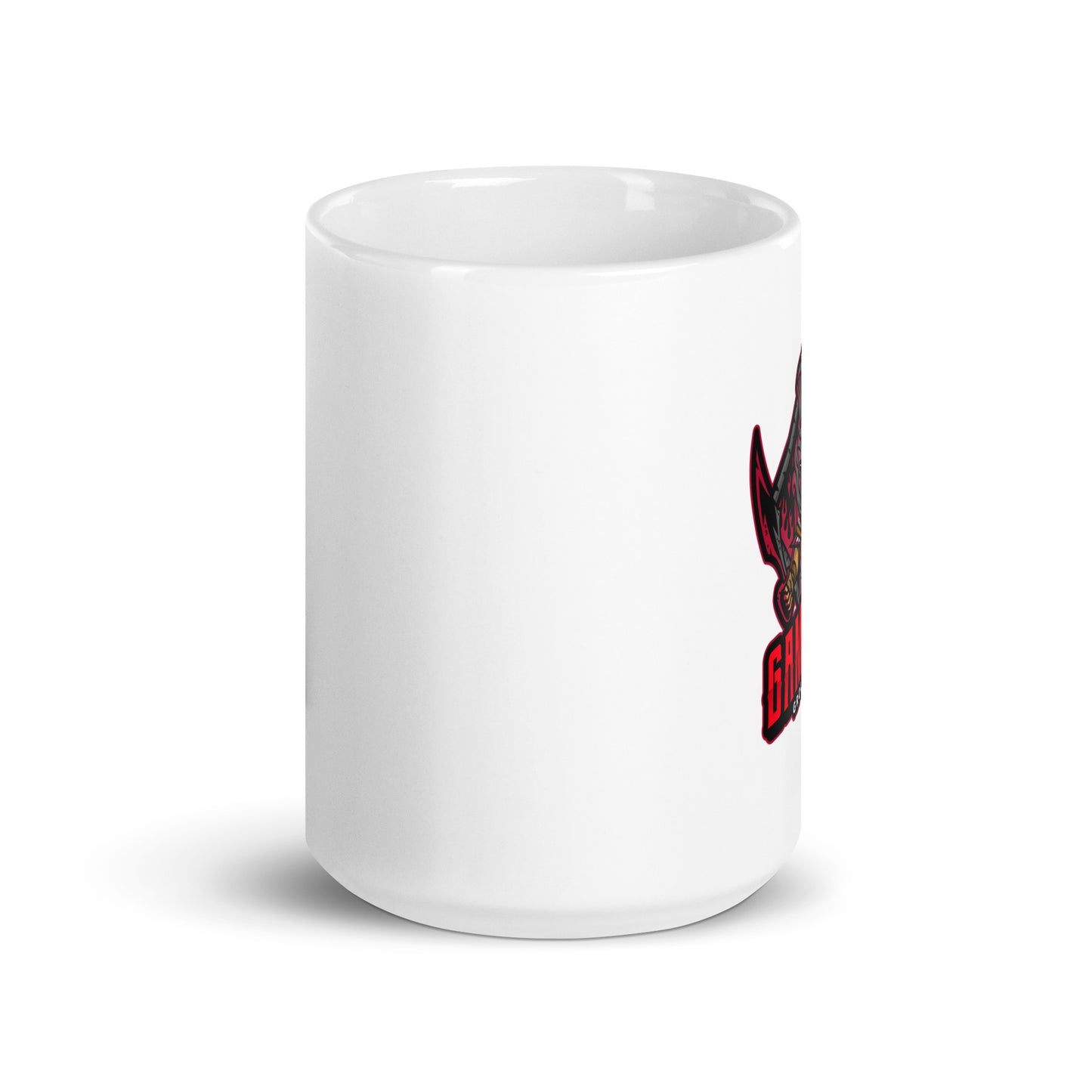 Gaming Grounds White glossy mug